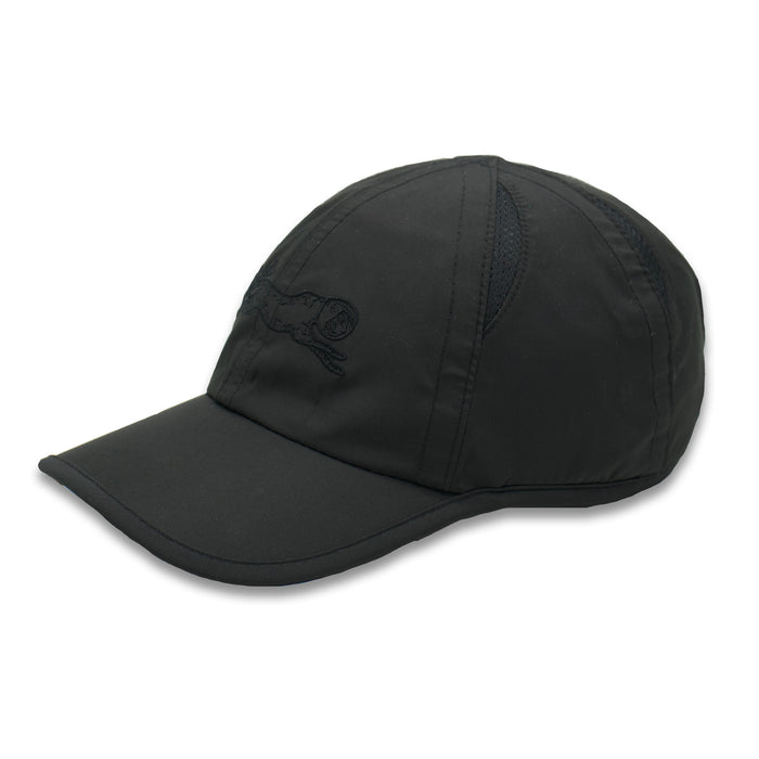 Midnight Mile OG hat, black on black - side view