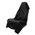 Midnight Mile Car Seat Cover Towel, black on black