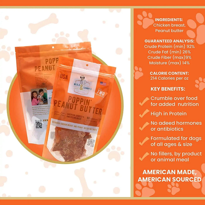 Mika & Sammy's Poppin' Peanut Butter Dog Treats