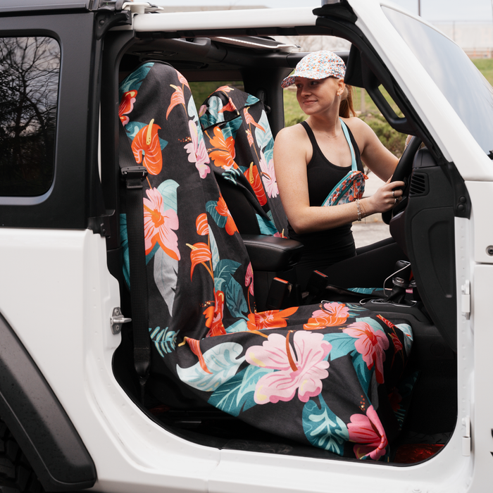 Moonrise in Maui Car Seat Cover Towel w/ Snaps