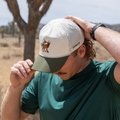 Mountain Elk EZ Rope Snapback Hat with elk graphic - front view