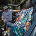 National Parks Bench Seat Cover Towel - full view