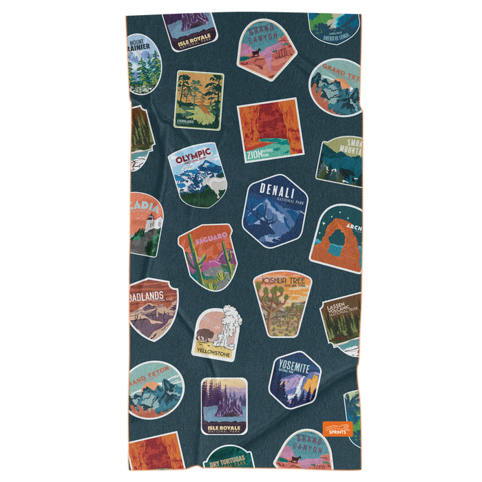 National Parks Car Seat Cover Towel mockup