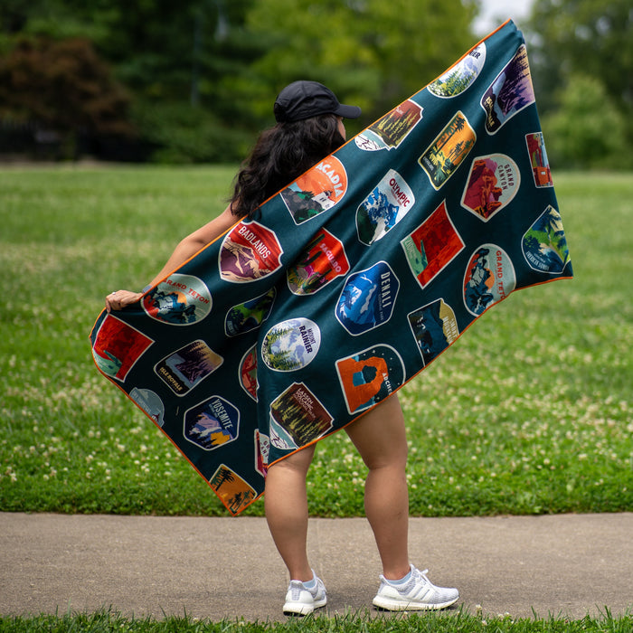 National Parks Car Seat Cover Towel w/ Snaps