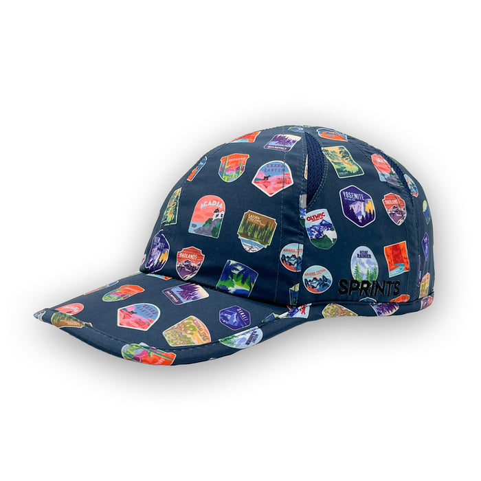 National Parks OG Hat featuring nearly 20 national park designs, side view