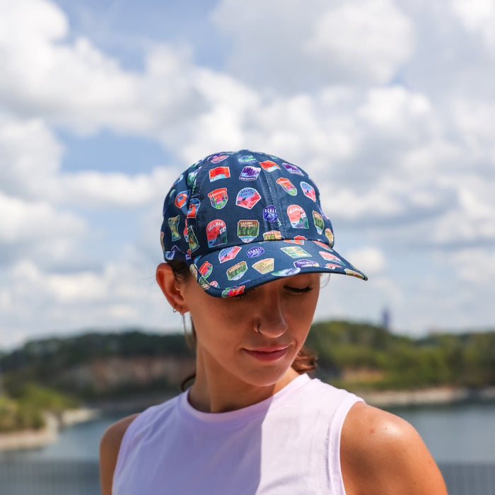 Runner wearing the National Parks OG Hat, front view