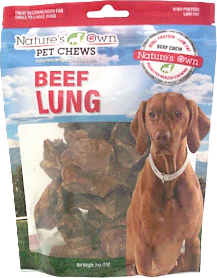 NATURES OWN USA BEEF LUNG CHUNKS 2OZ