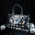 Nemi Black Lock Handbag – Secure & Stylish – Elegant Jewelry for Pageants and Events