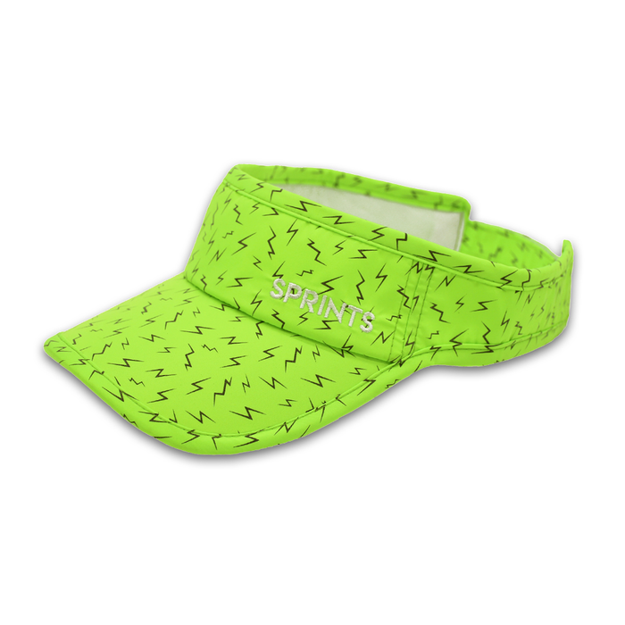 Neon Flash Reflective Green Visor - side view