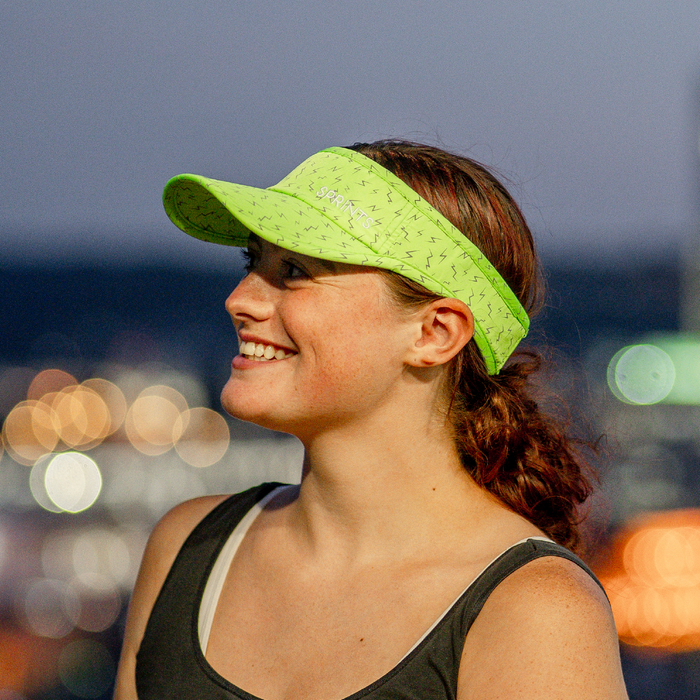 Neon Flash Reflective Green Visor, product photo