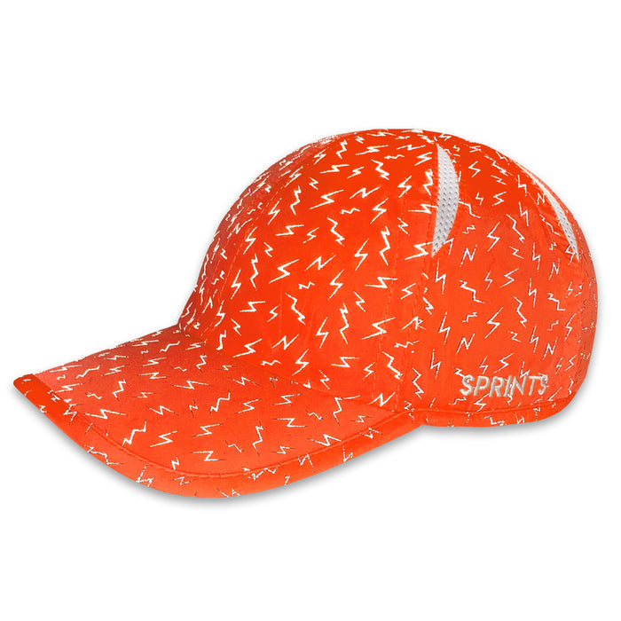 Neon Flash Reflective Orange OG hat - side view
