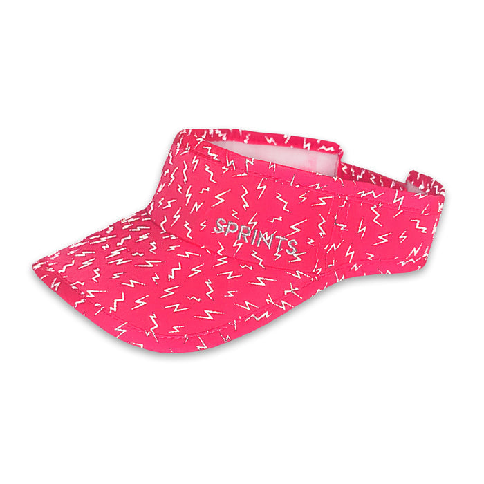 Close-up of the Neon Flash Reflective Pink visor