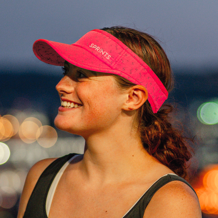 Neon Flash Reflective Pink visor, product photo