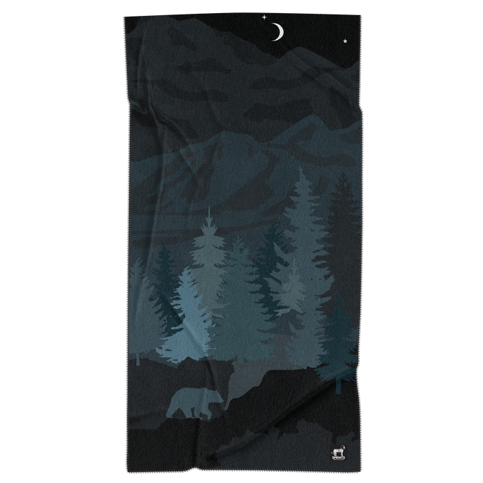 Close-up of the Nightfall Grizzly Car Seat Cover Towel