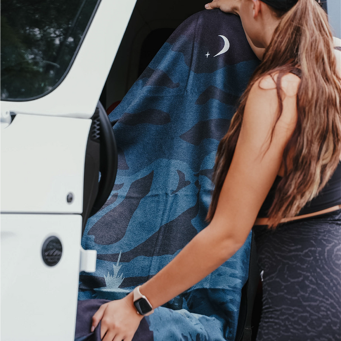 Nightfall Grizzly Car Seat Cover Towel w/ Snaps