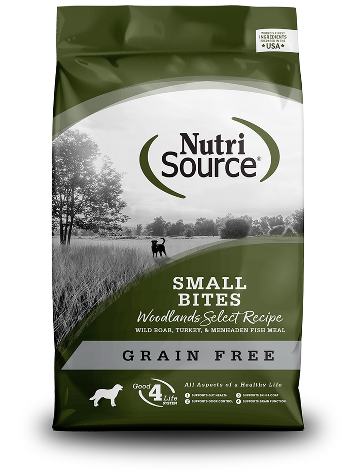 NutriSource® Grain Free Small Bites Woodlands Select Recipe Dog Food