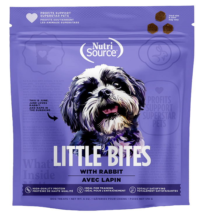 NutriSource Rabbit Little Bites Dog Treats