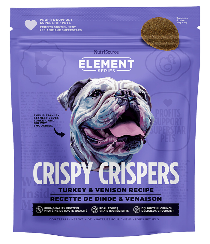 NutriSource Turkey & Venison Crispy Crispers High Protein Dog Treats