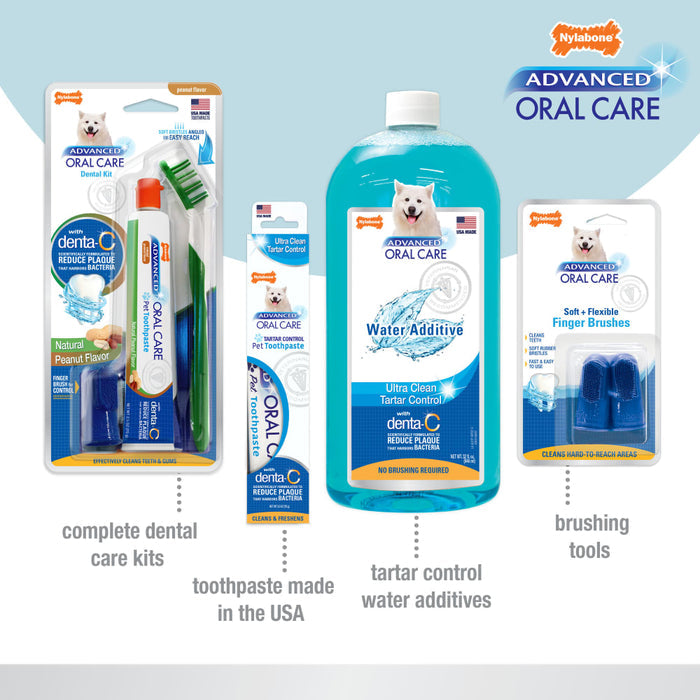 Nylabone Advanced Oral Care Senior Dog Dental Kit