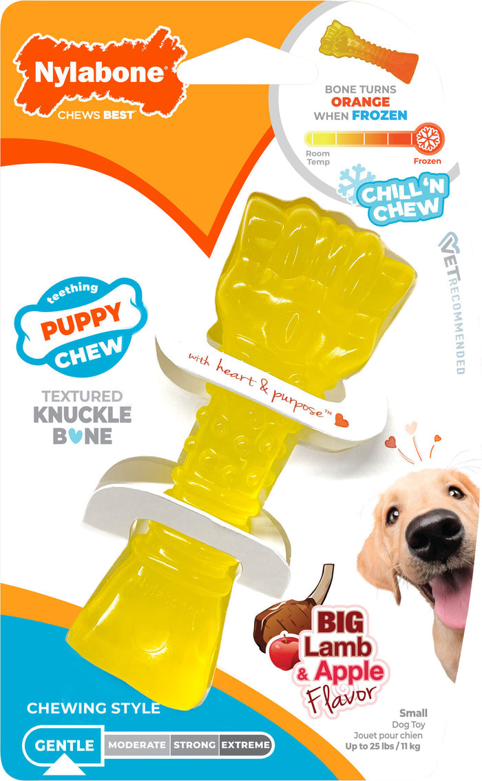 NYL PUPPY CHILL&CHEW BONE LAMB/APPLE