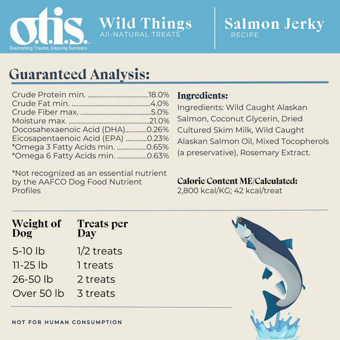 Otis Wild Things Salmon Recipe Jerky For Dogs