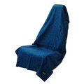 Out & Back Car Seat Cover Towel, slate blue geometric print