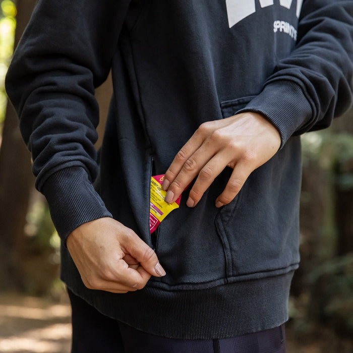 Oversized Hoodie - RUN - Black