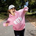 Oversized Hoodie - RUN - Pink