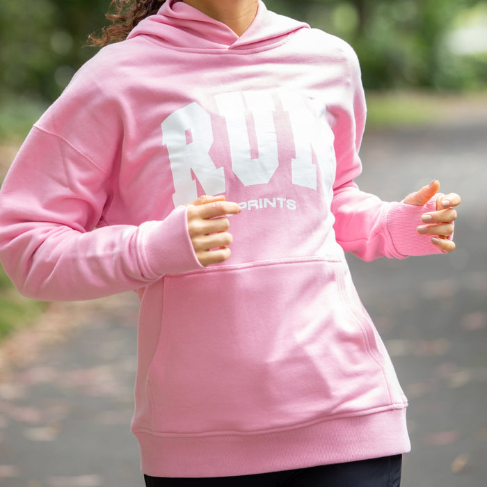 Oversized Hoodie - RUN - Pink