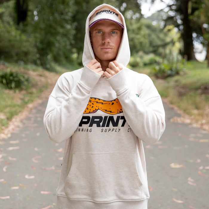 Oversized Hoodie - Velocity Sprints Tofu