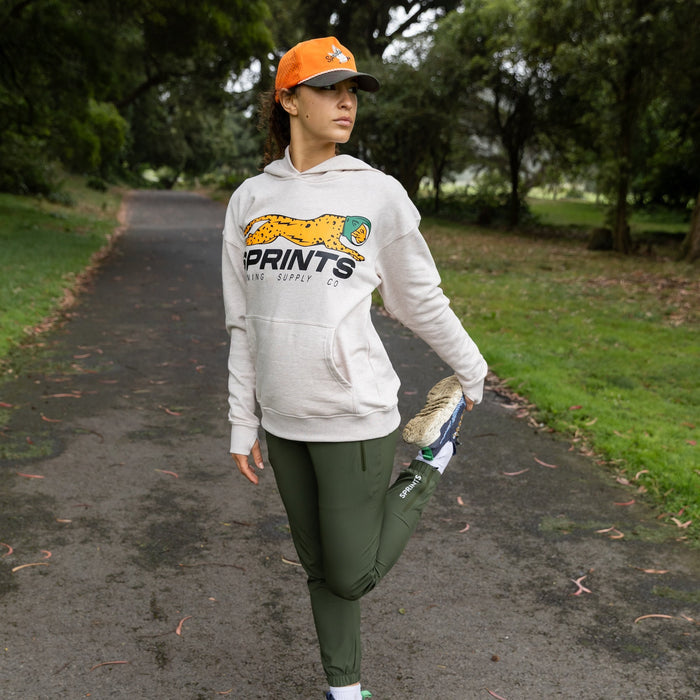Oversized Hoodie - Velocity Sprints Tofu