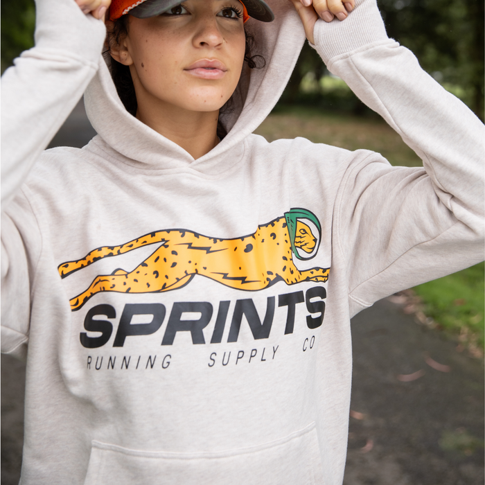 Oversized Hoodie - Velocity Sprints Tofu