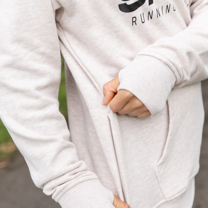 Oversized Hoodie - Velocity Sprints Tofu