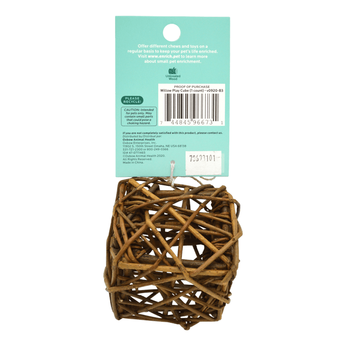 Oxbow Animal Health Enriched Life - Willow Play Cube