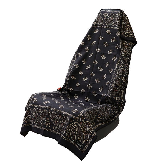 Paisley Probs Car Seat Cover Towel with paisley print