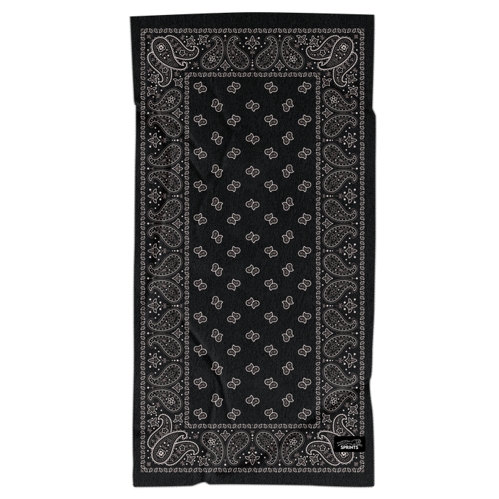 Close-up of the Paisley Probs Car Seat Cover Towel