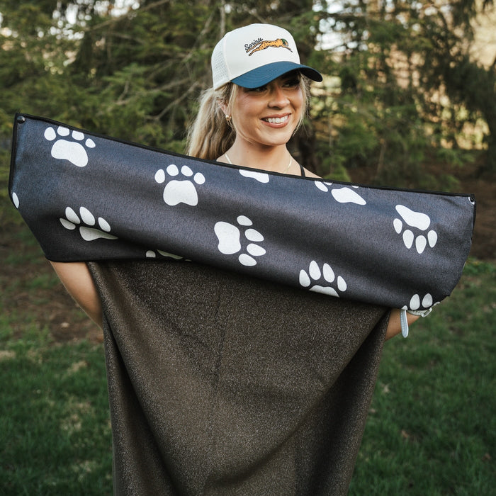 Paw Prints & PR's Car Seat Cover Towel w/ Snaps