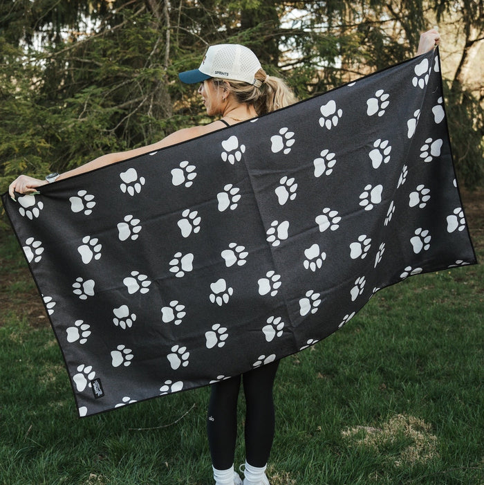 Paw Prints & PR's Car Seat Cover Towel w/ Snaps