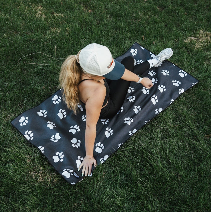 Paw Prints & PR's Car Seat Cover Towel w/ Snaps
