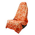 Peaches & Pleasures the Small Kind Car Seat Cover Towel with vintage floral print
