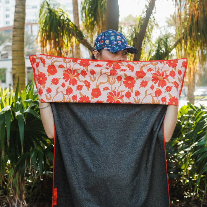 Peaches & Pleasures the Small Kind Car Seat Cover Towel w/ Snaps
