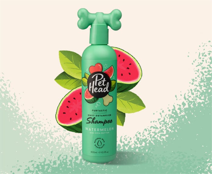 Pet Head Furtastic Knot Detangler Shampoo for Dogs Watermelon with Shea Butter