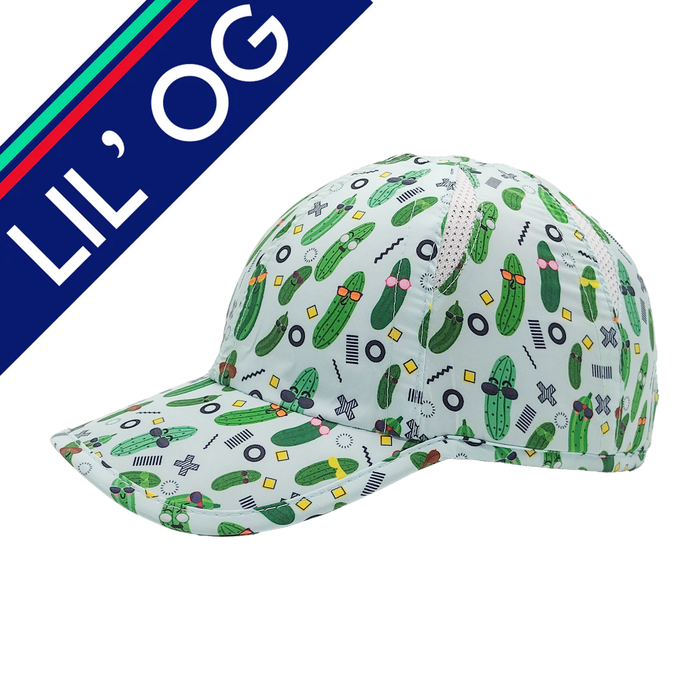 Pickle Peeps Lil OG Hat for kids with pickle print - side view