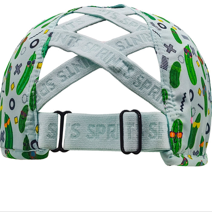 Pickle Peeps Ponytail Hat - back view