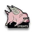 Pig City Enamel Pin - front view