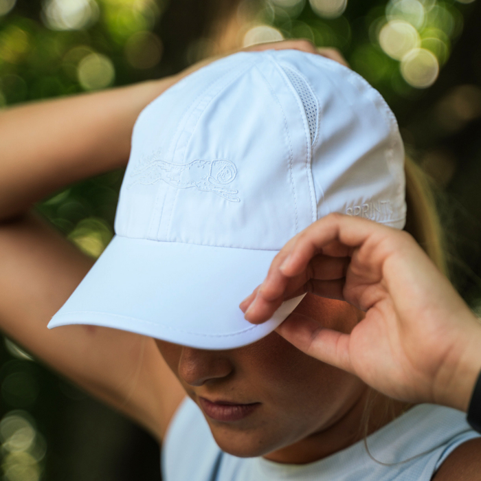 Blank Slate Ponytail Hat - side view