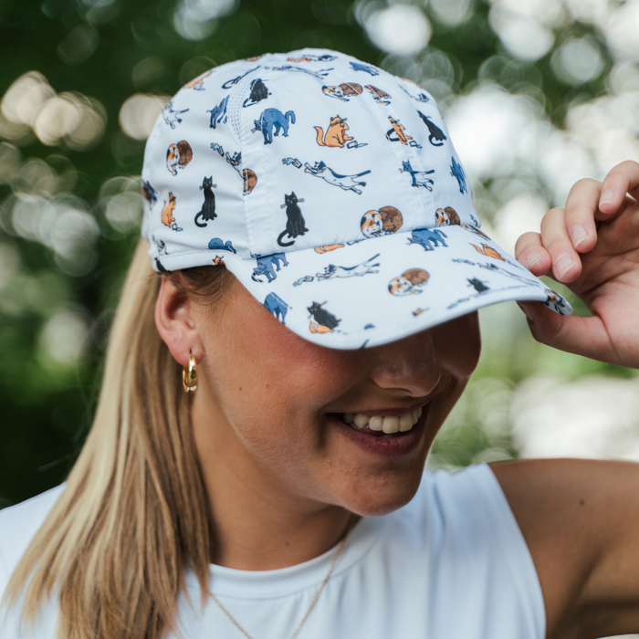 Cats Since They Made Me Ponytail Hat - side view