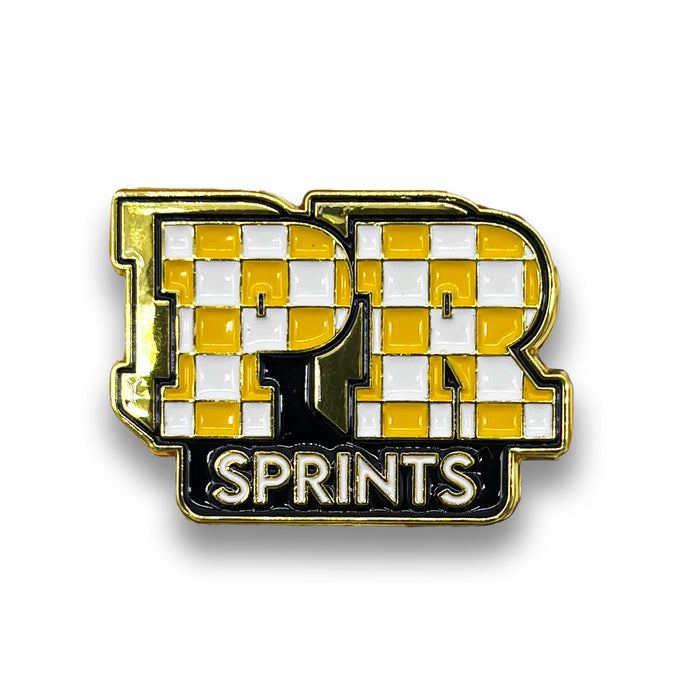 PR Enamel Pin - front view