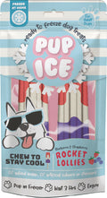PUP ICE ROCKET LOLLIES STRW/BLUBRY