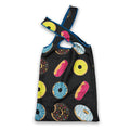 Close-up of the Repurposed Tote Bag fabric